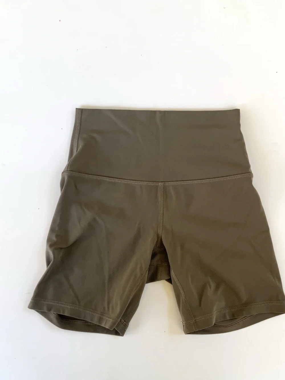 Lululemon Taupe Biker Shorts Size 4 LW7BT3S